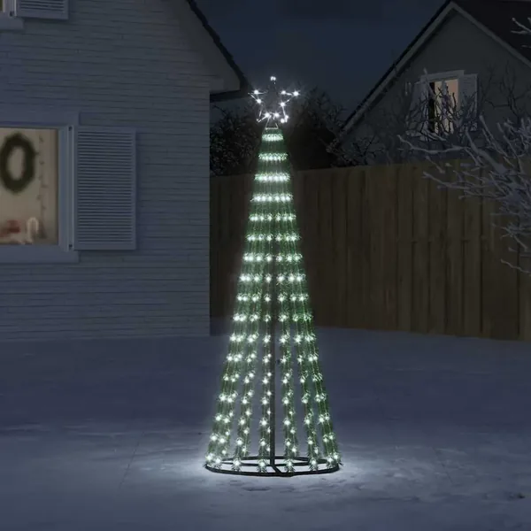 Sapin de Noël à LED 275 LED blanc froid 180 cm