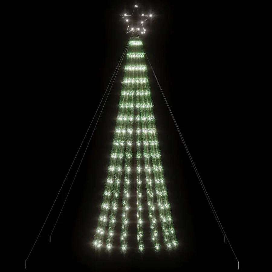 Sapin de Noël à LED 275 LED blanc froid 180 cm - 3