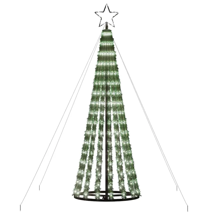 Sapin de Noël à LED 275 LED blanc froid 180 cm - 4