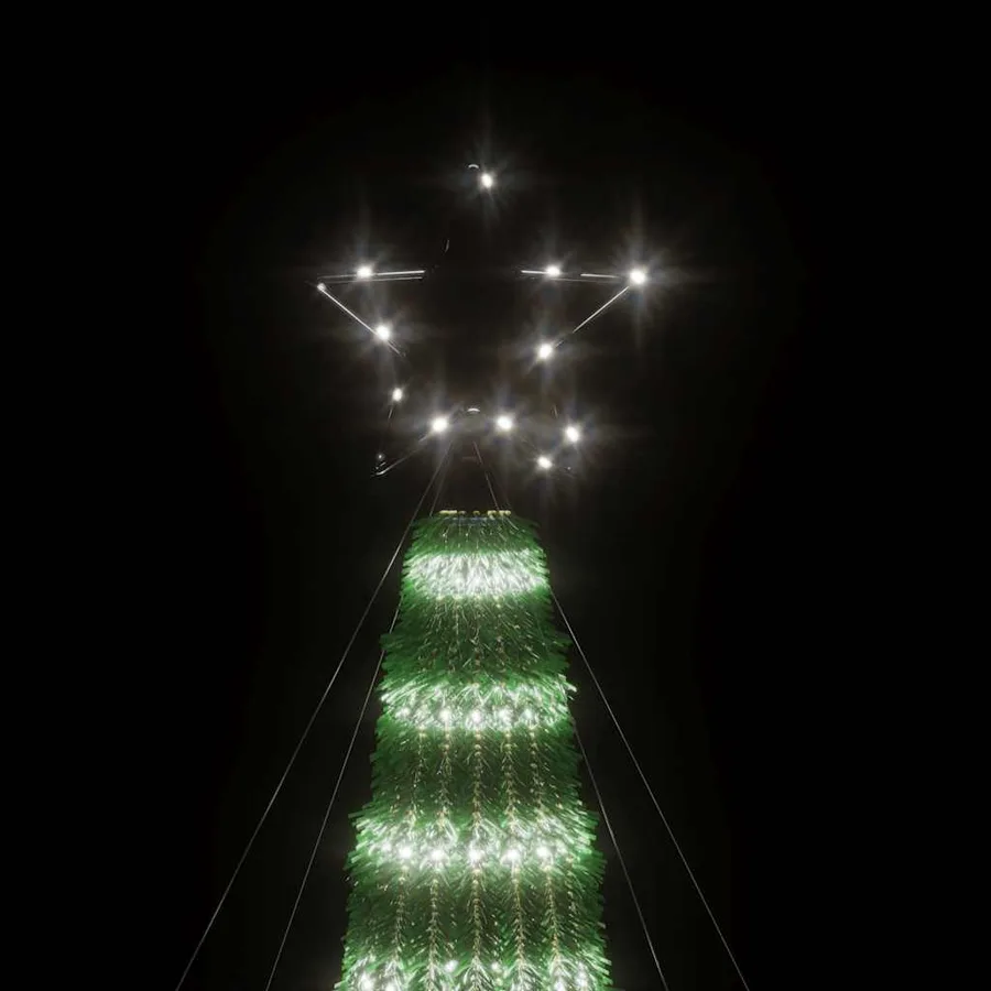 Sapin de Noël à LED 275 LED blanc froid 180 cm - 6