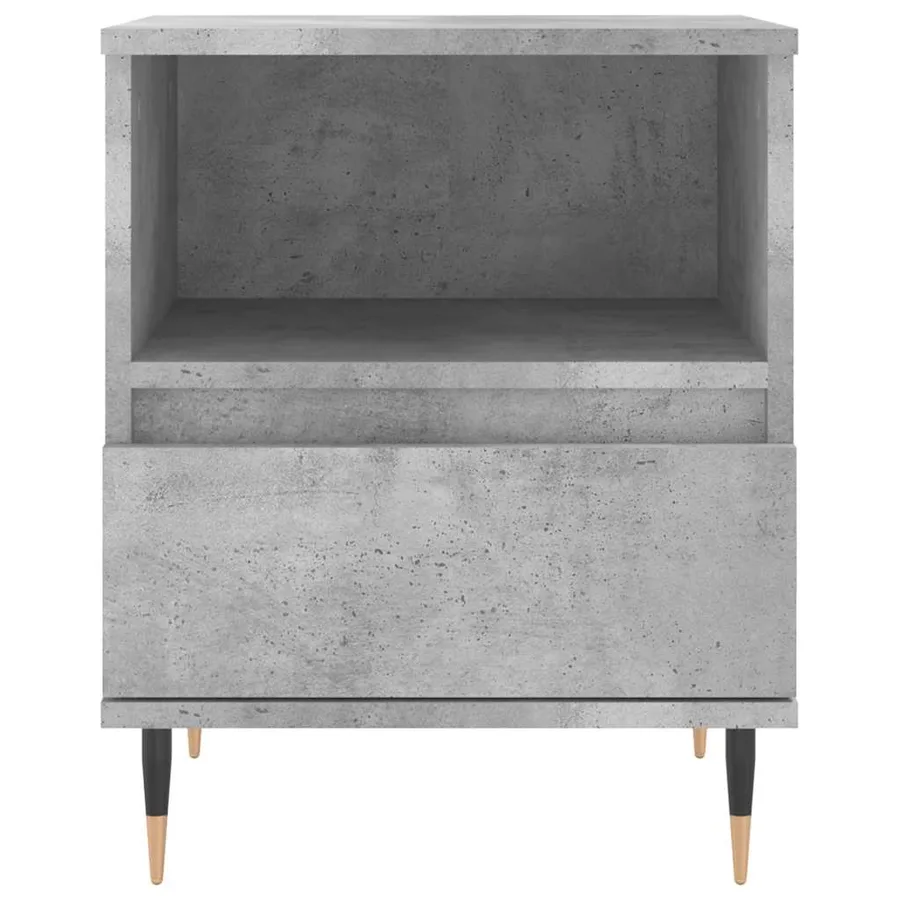 Tables de chevet 2 pcs gris béton 40x35x50 cm bois d’ingénierie - 7
