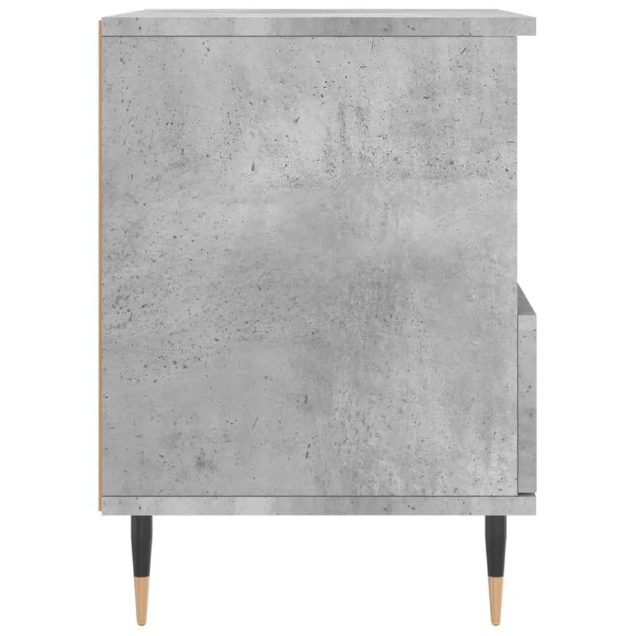 Tables de chevet 2 pcs gris béton 40x35x50 cm bois d’ingénierie - 8