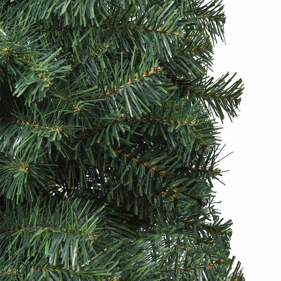 Sapin de Noël mince avec support 210 cm PVC - 5