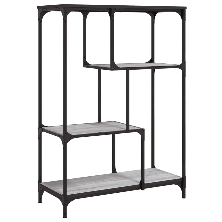 Bibliothèque sonoma gris 81x36x115cm bois d'ingénierie et acier - 2