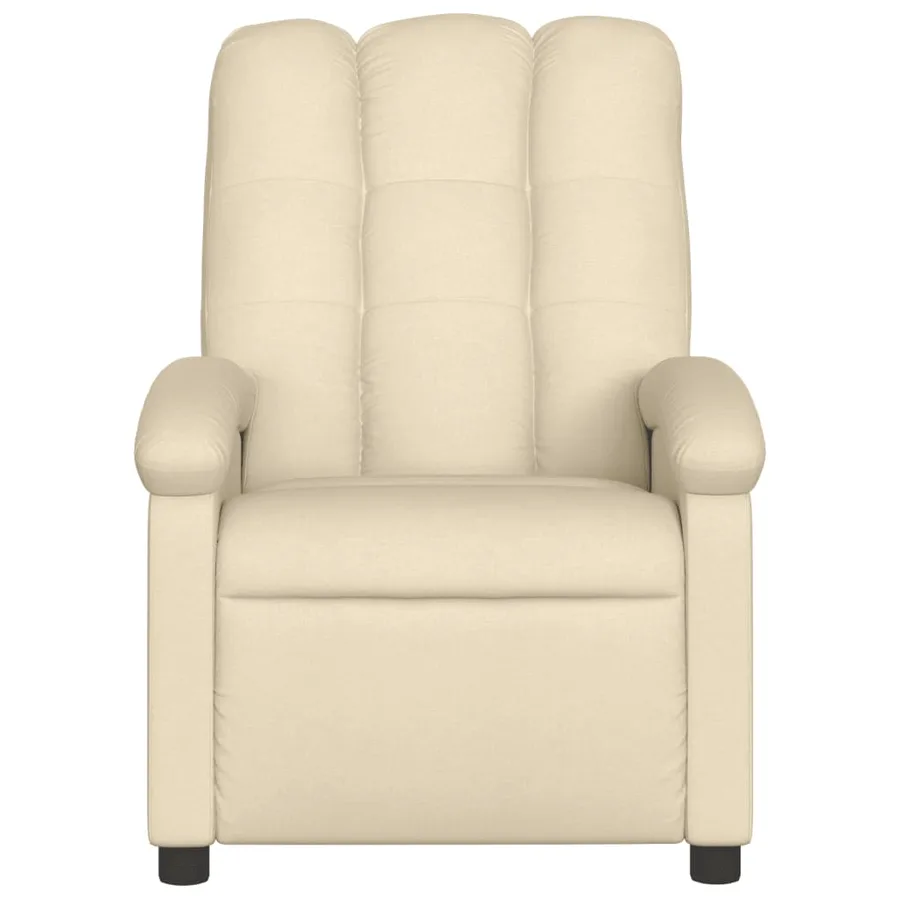 Fauteuil inclinable Crème Tissu - 3