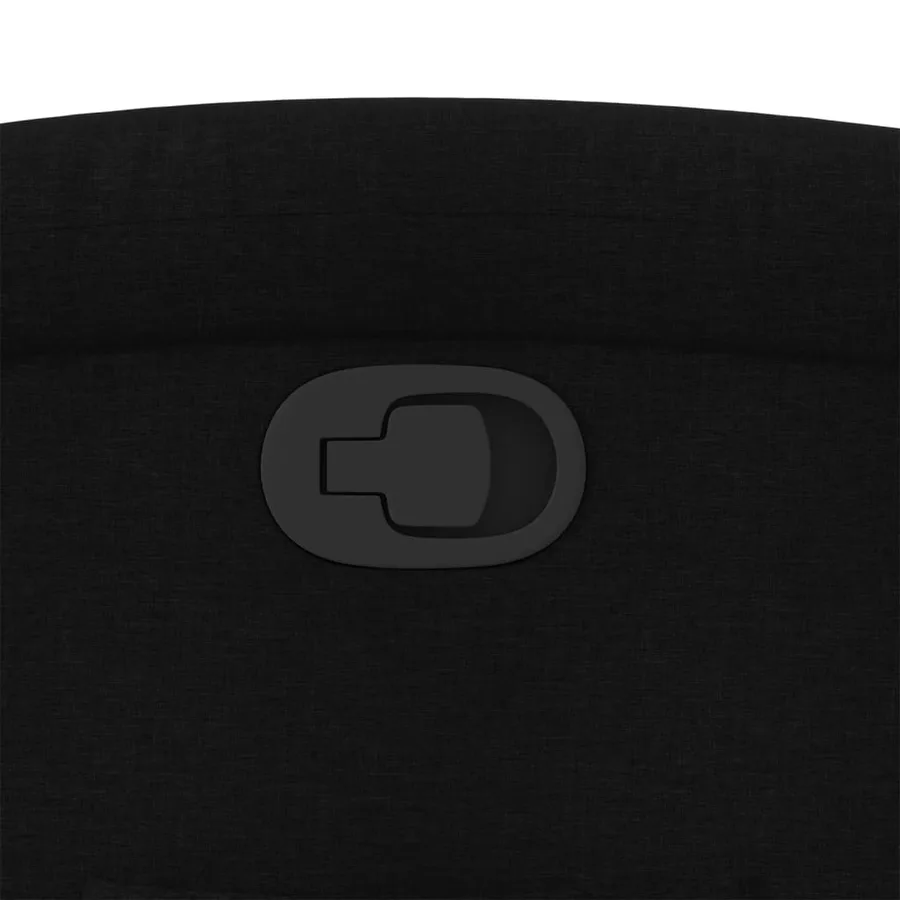 Fauteuil inclinable Noir Tissu - 9