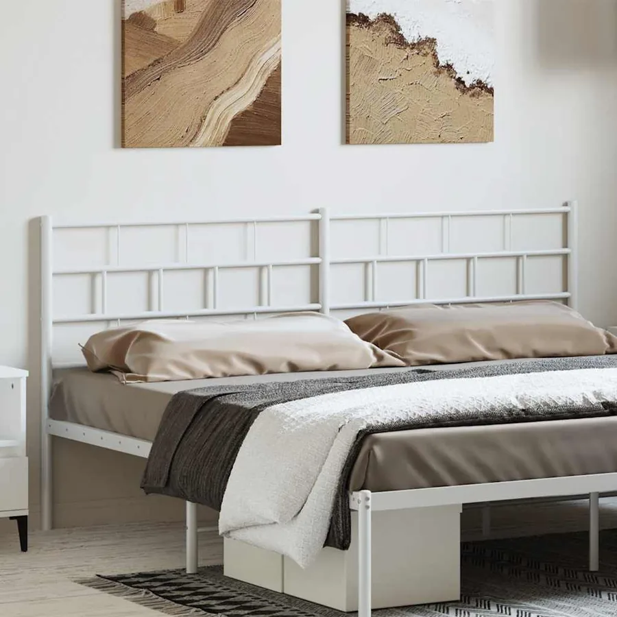 Tête de lit de remplacement métal blanc 180 cm