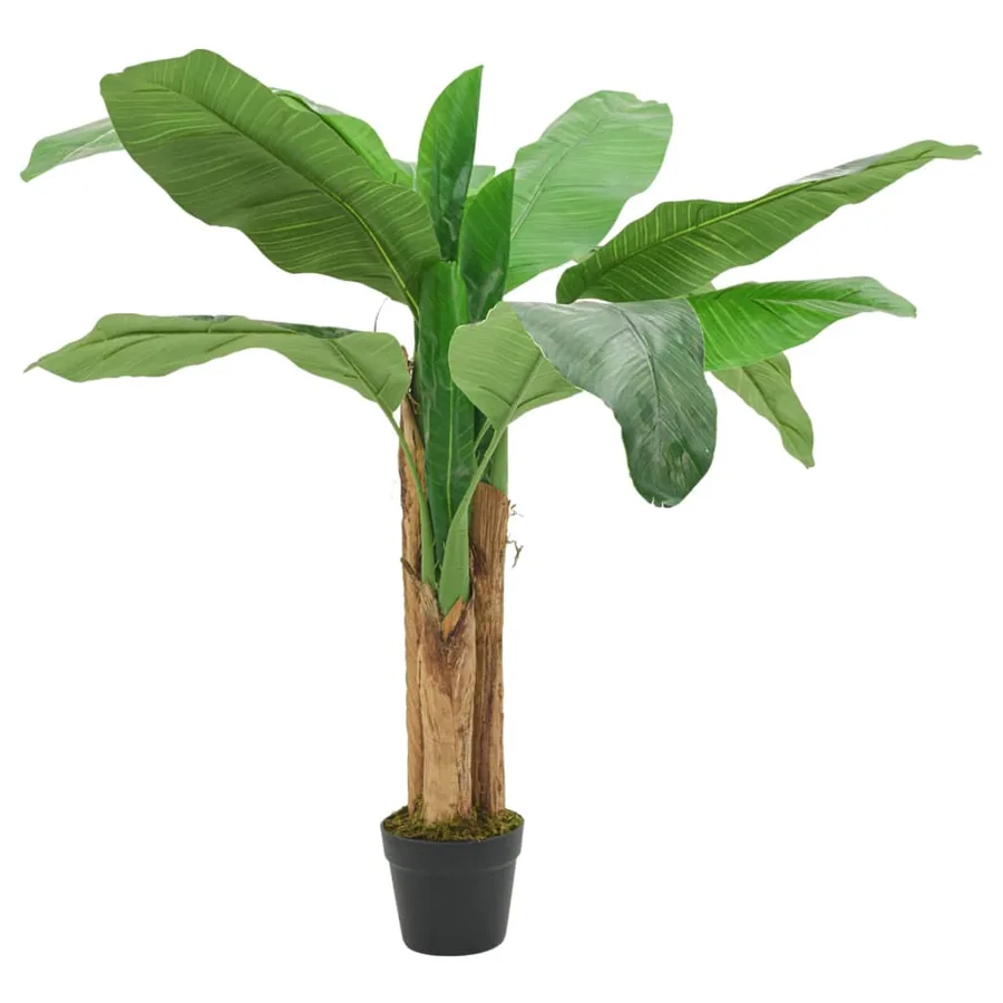 Bananier artificiel 9 feuilles 120 cm vert
