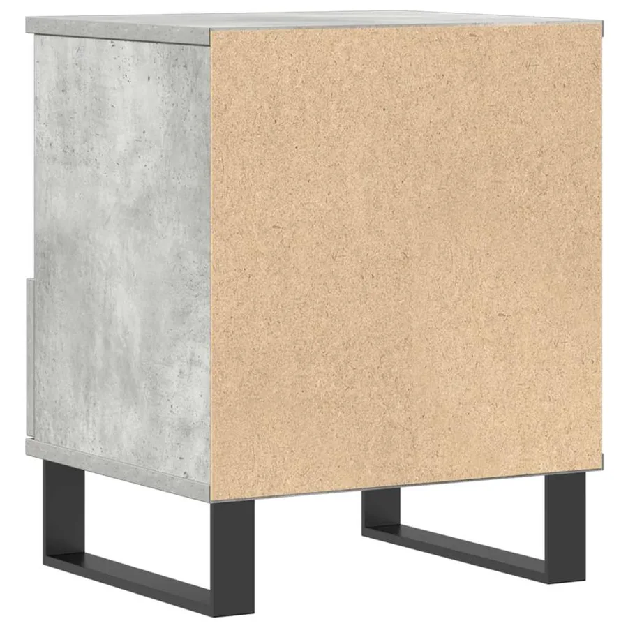 Tables de chevet 2 pcs gris béton 40x35x50 cm bois d’ingénierie - 6