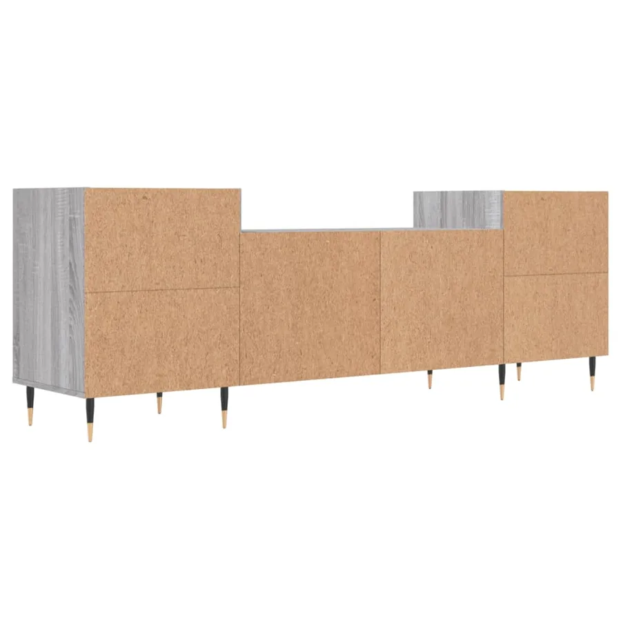 Meuble TV Sonoma gris 160x35x55 cm Bois d'ingénierie - 8