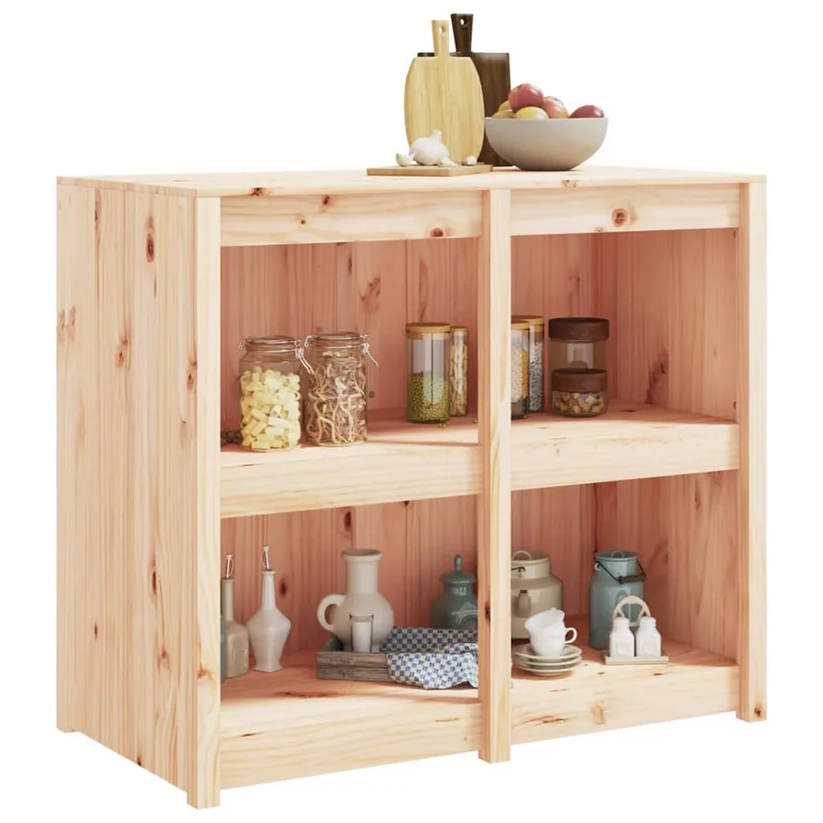Armoire de cuisine d'extérieur MEPPEL 106x55x92 cm bois de pin massif - 3