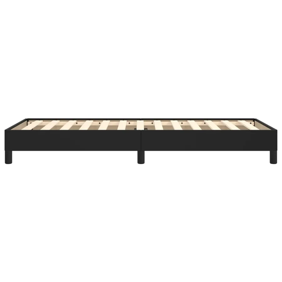 Cadre de lit sans matelas noir 100x200 cm similicuir - 6