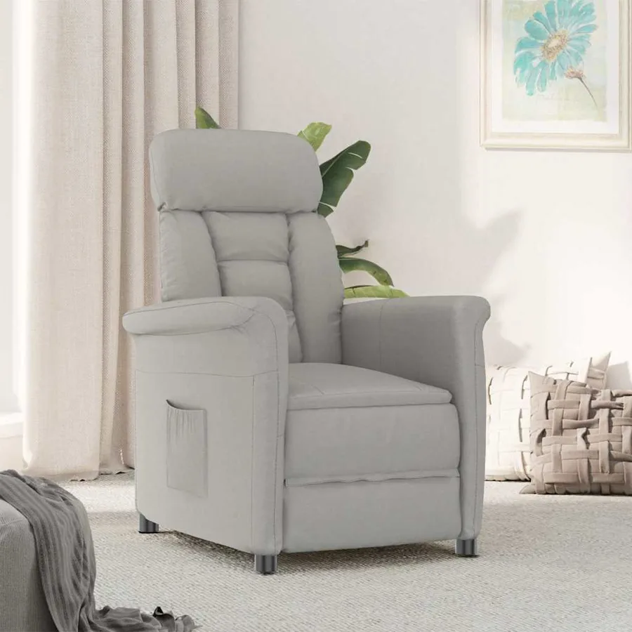fauteuil Gris clair Microfibre - 2