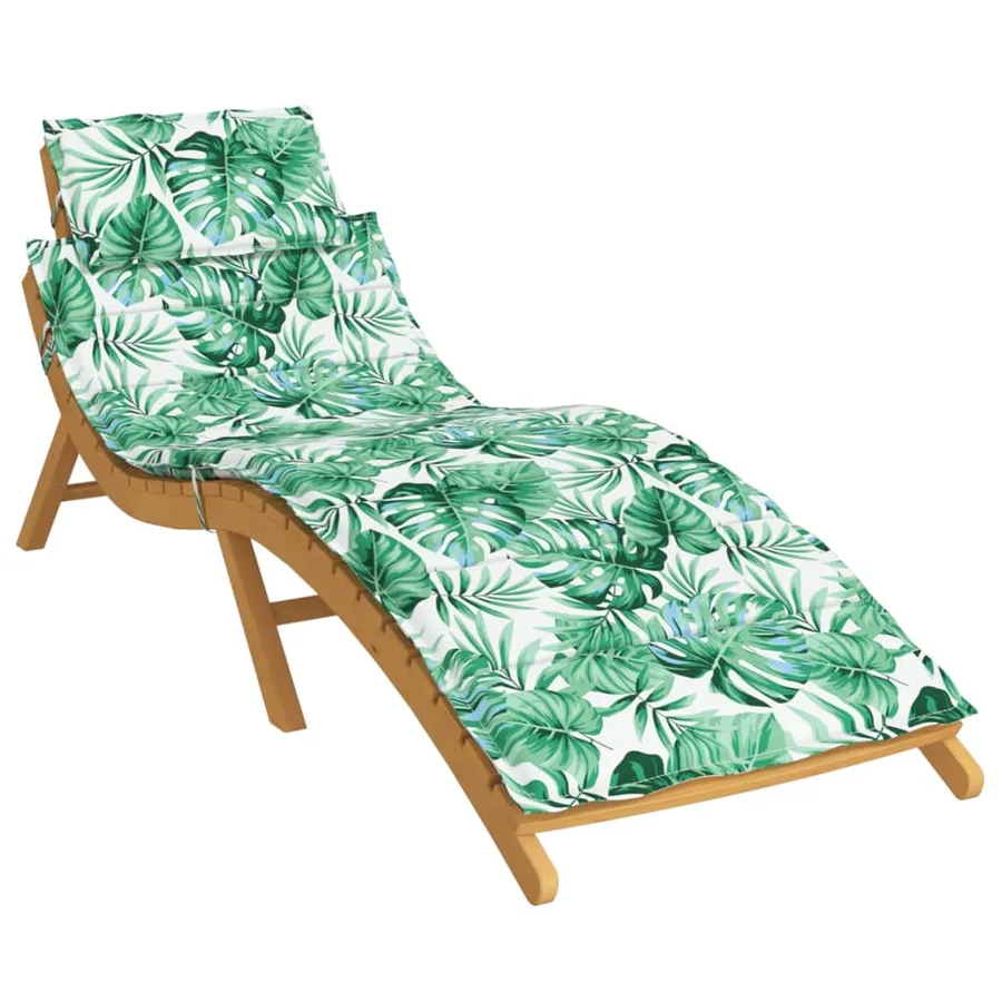 Coussin de chaise longue motif de feuilles tissu oxford - 3
