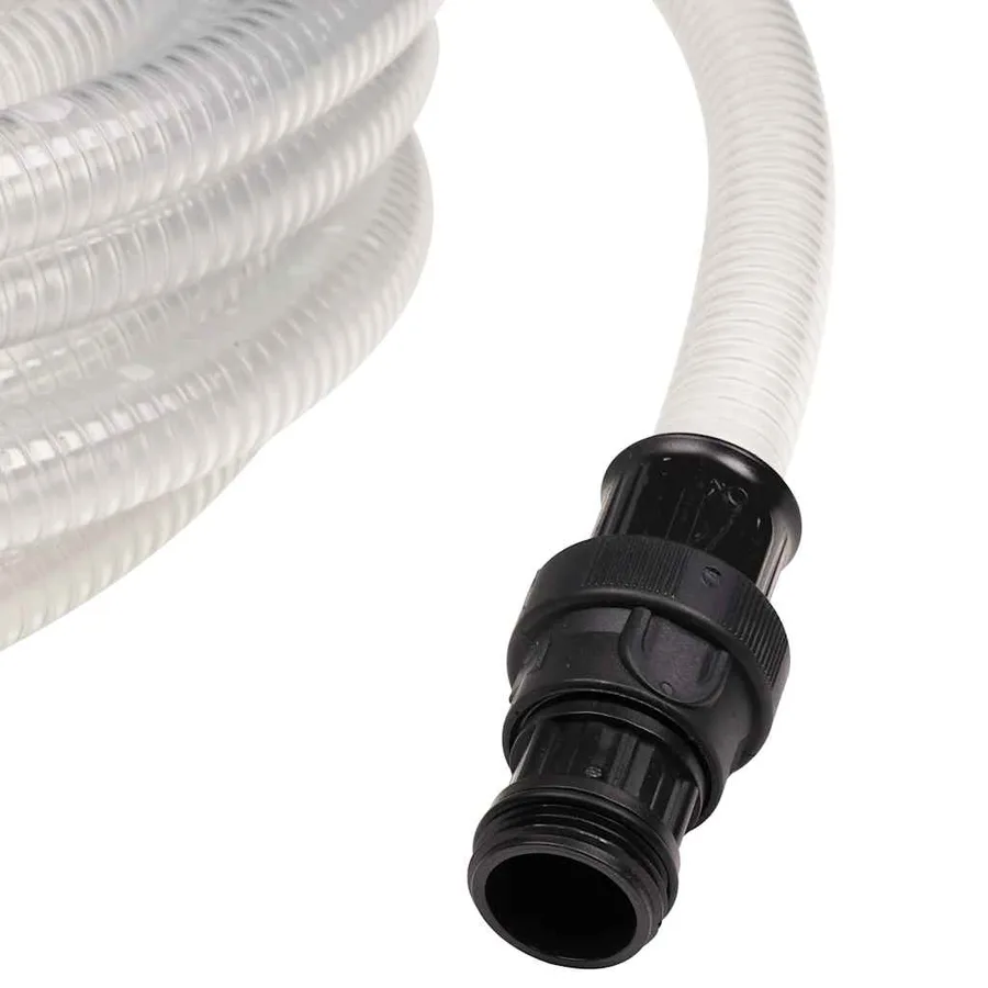 Tuyau d'aspiration avec raccords en PVC transparent 1" 10 m PVC - 6