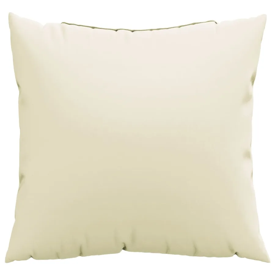 Coussins de canapé lot de 4 crème 40x40 cm tissu - 3