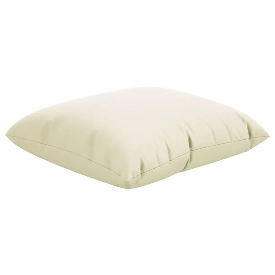 Coussins de canapé lot de 4 crème 40x40 cm tissu - 5