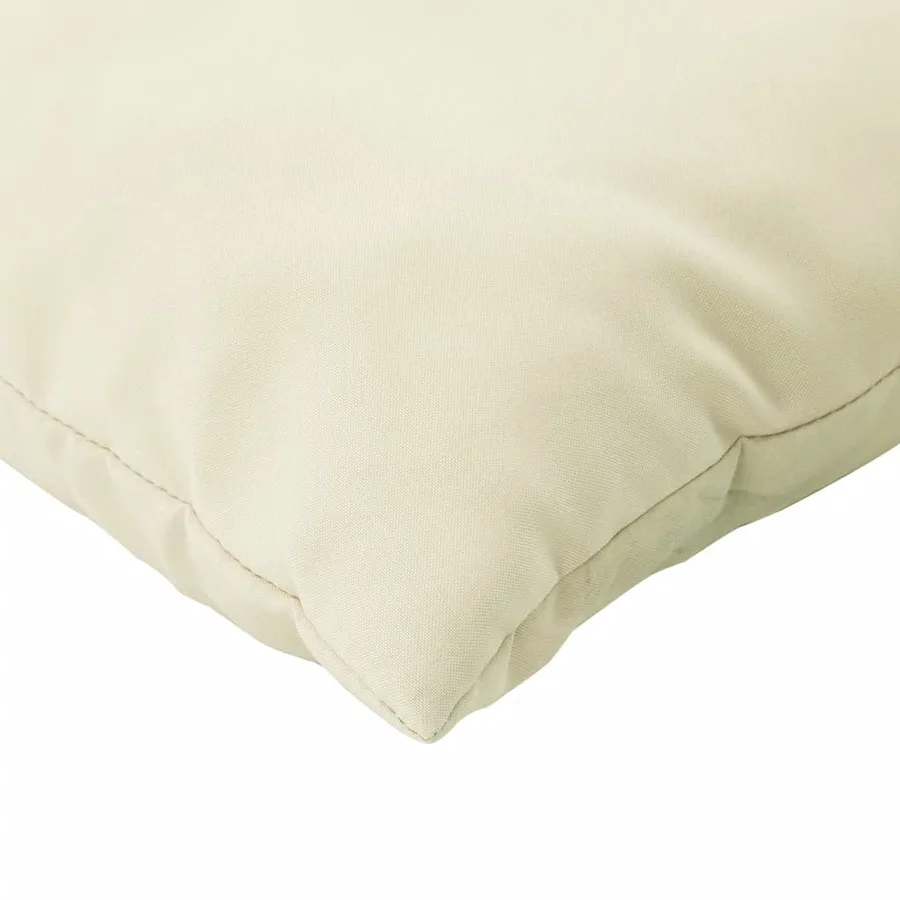 Coussins de canapé lot de 4 crème 40x40 cm tissu - 6