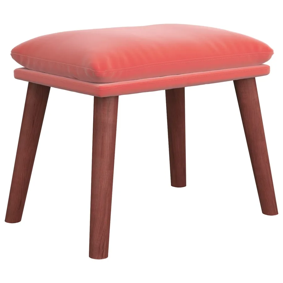 Repose-pied Rose 45x29,5x35 cm Velours - 2
