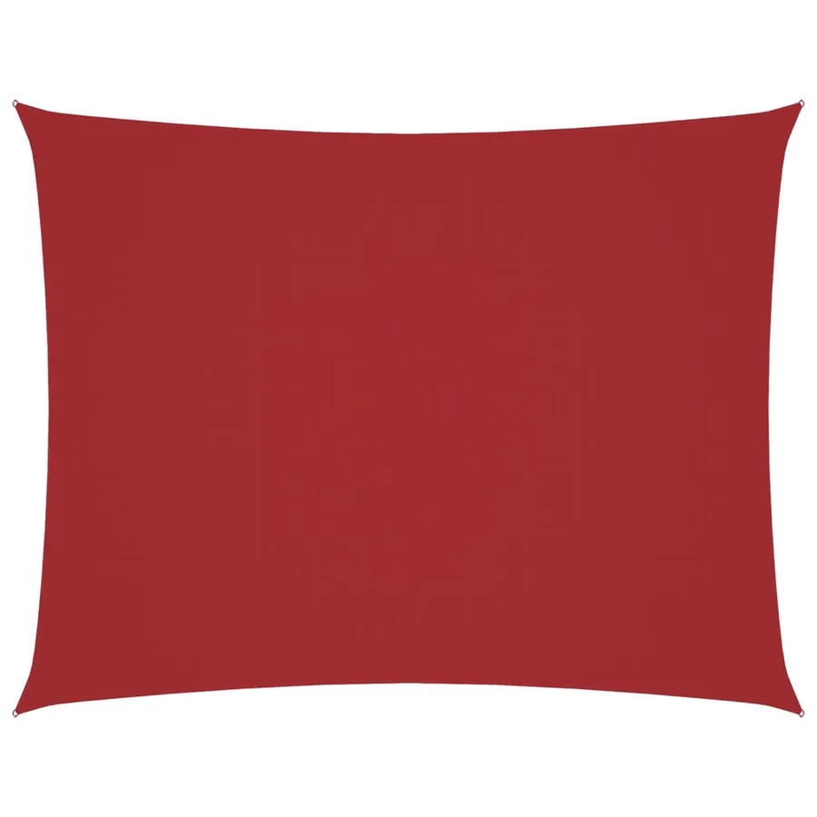 Voile de parasol tissu oxford rectangulaire 2,5x3,5 m rouge - 2