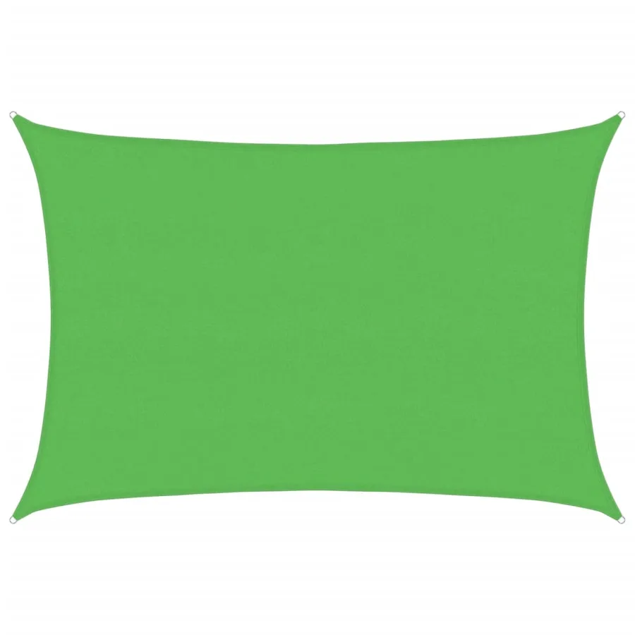 Voile d'ombrage 160 g/m² Vert clair 5x6 m PEHD - 2