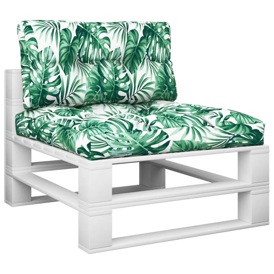 Coussins de palette lot de 2 motif de feuilles tissu - 3