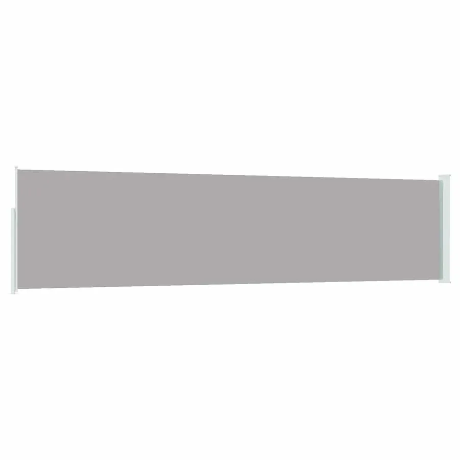 Auvent latéral rétractable de patio 120x500 cm Gris - 6