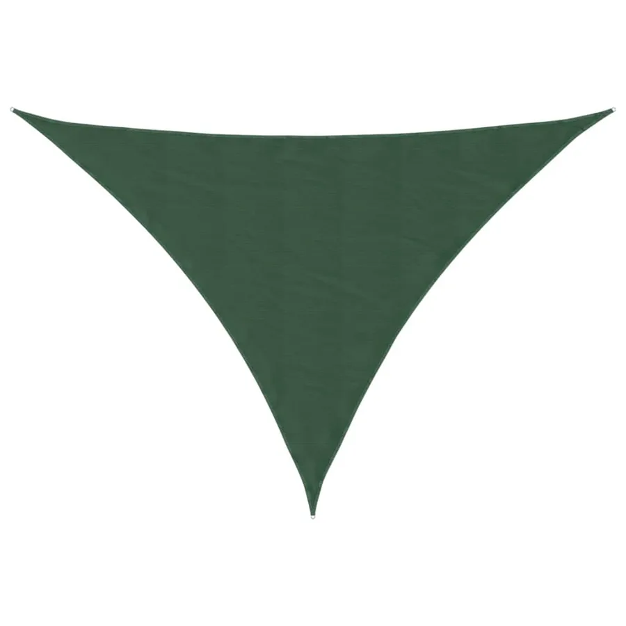 Voile de parasol tissu oxford triangulaire 4x5x6,4 m vert foncé - 2
