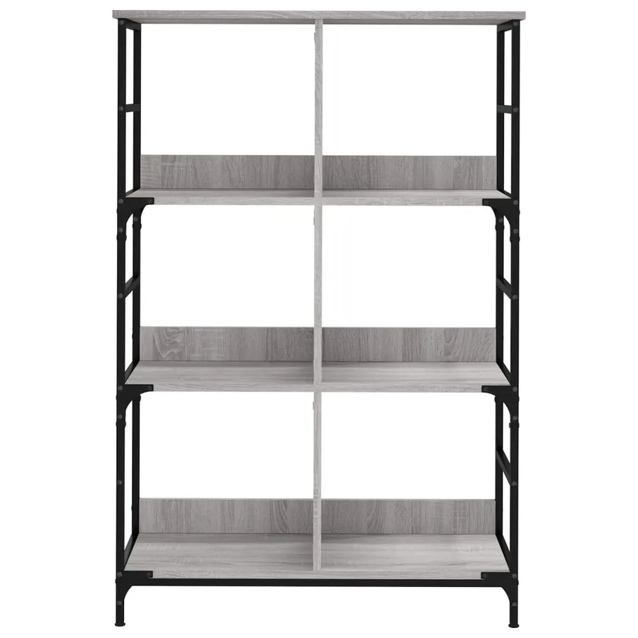 Bibliothèque sonoma gris 78,5x33x117,5 cm bois d'ingénierie - 4