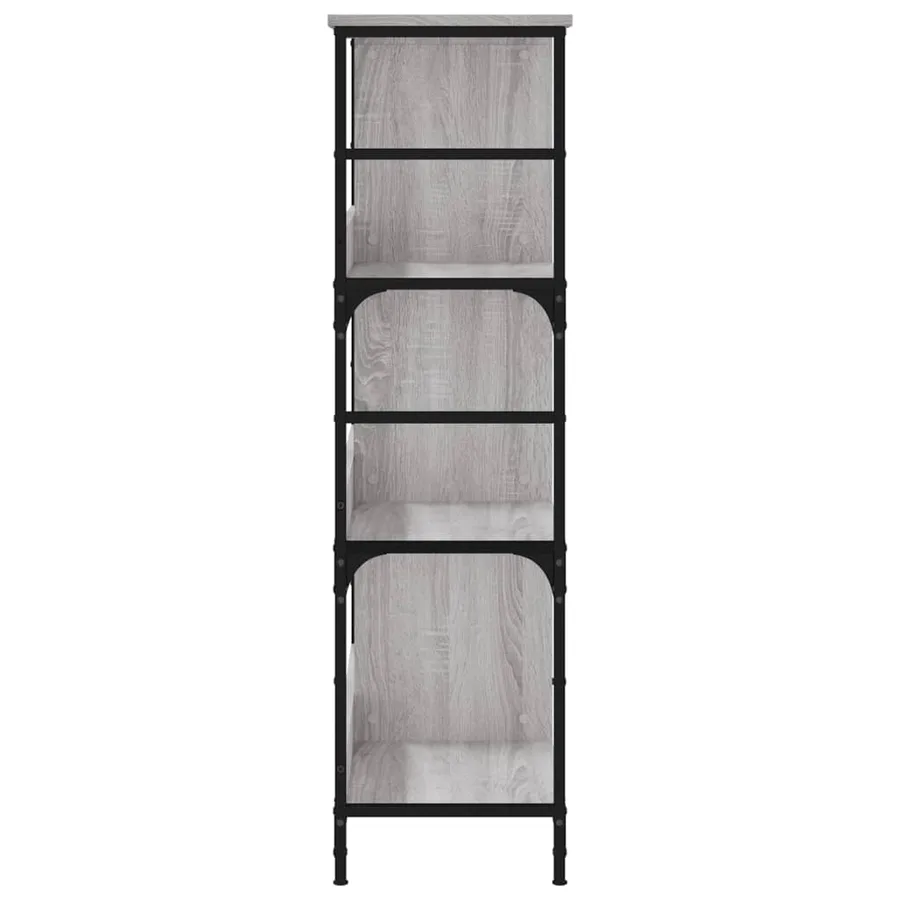 Bibliothèque sonoma gris 78,5x33x117,5 cm bois d'ingénierie - 5