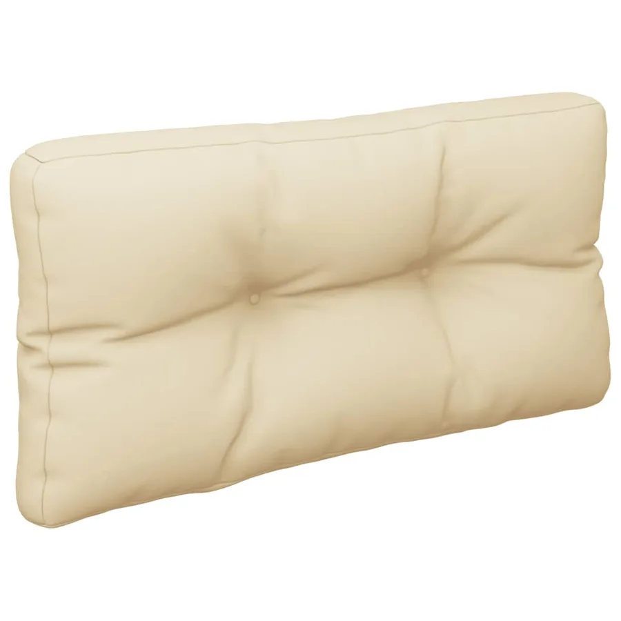 Coussins de palette lot de 2 beige tissu - 5