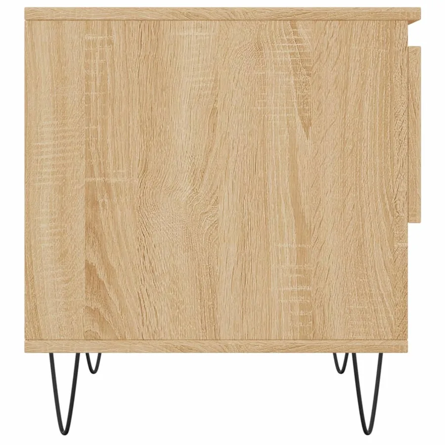 Tables basses 2 pcs chêne sonoma 50x46x50 cm bois d'ingénierie - 8