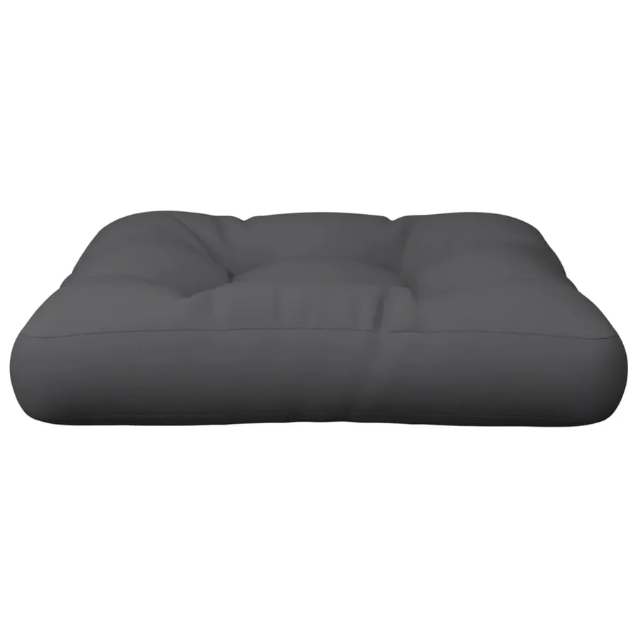 Coussin de palette anthracite 60x61,5x10 cm tissu - 4