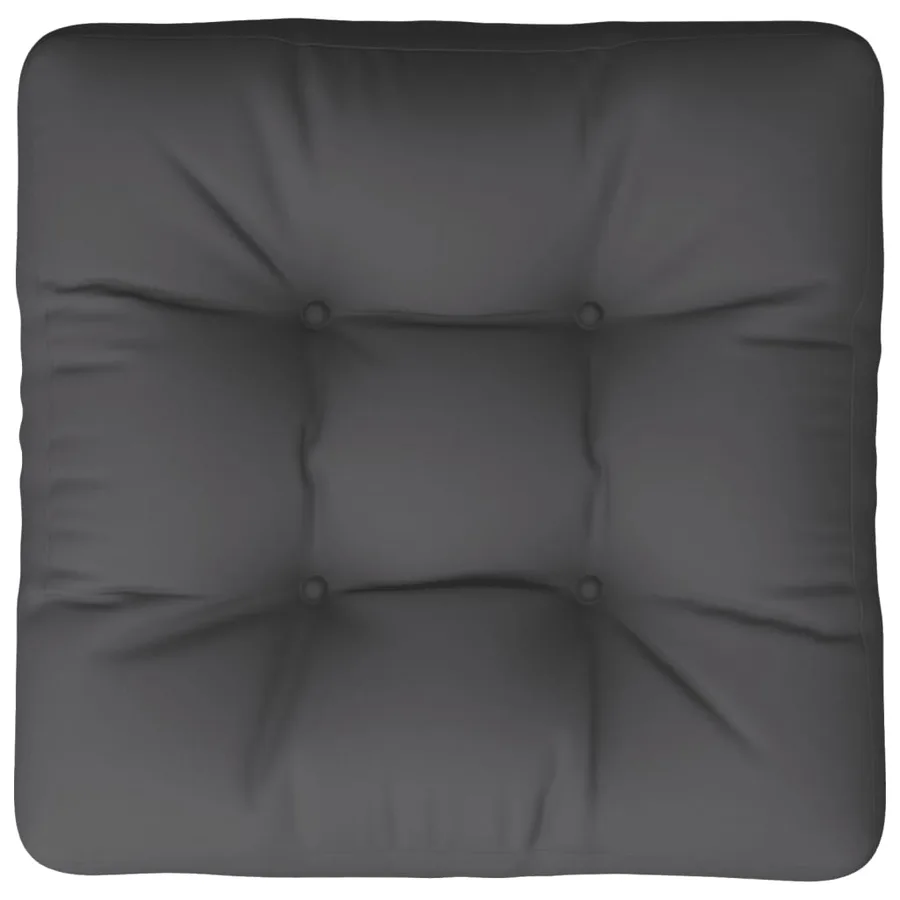 Coussin de palette anthracite 60x61,5x10 cm tissu - 6