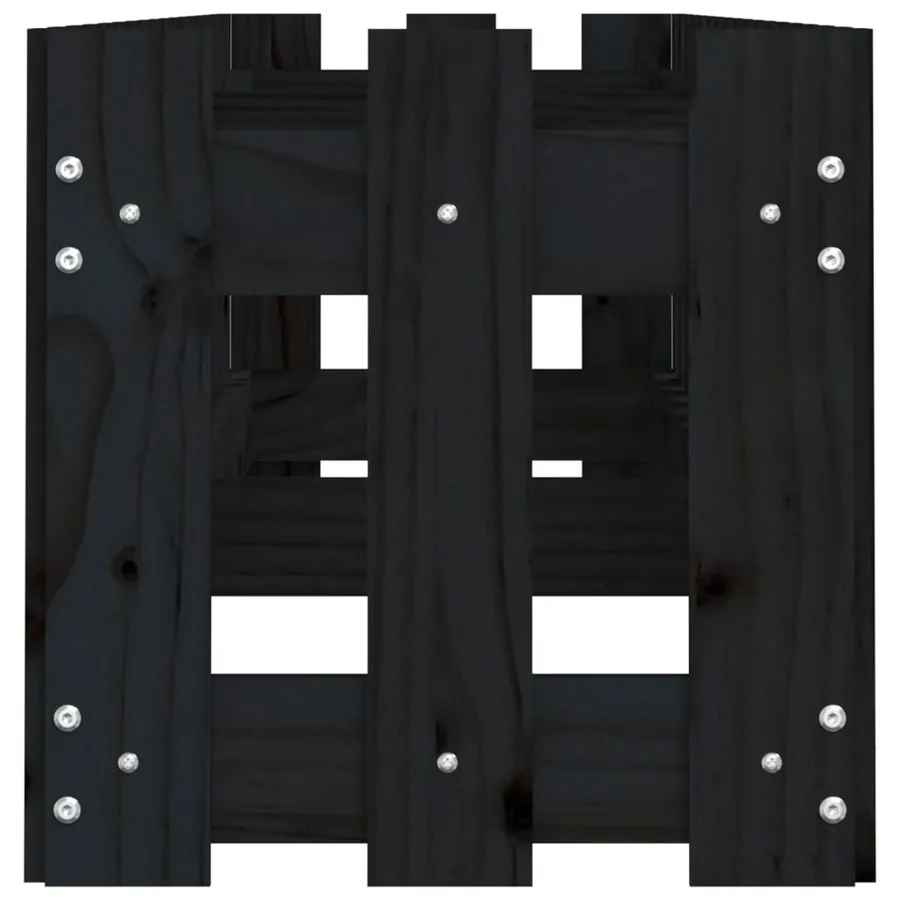 Lit surélevé de jardin design de clôture 200x30x30cm pin massif - 6