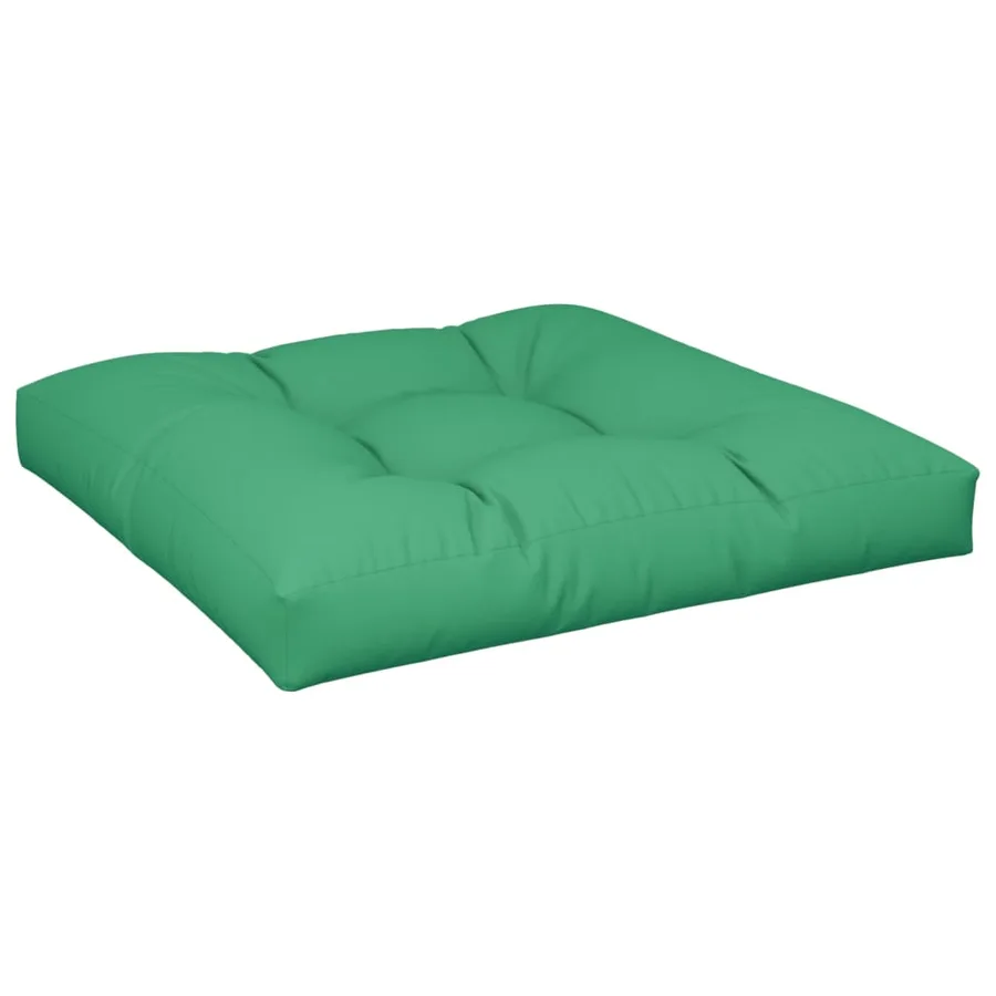 Coussins de palette lot de 2 vert tissu - 4