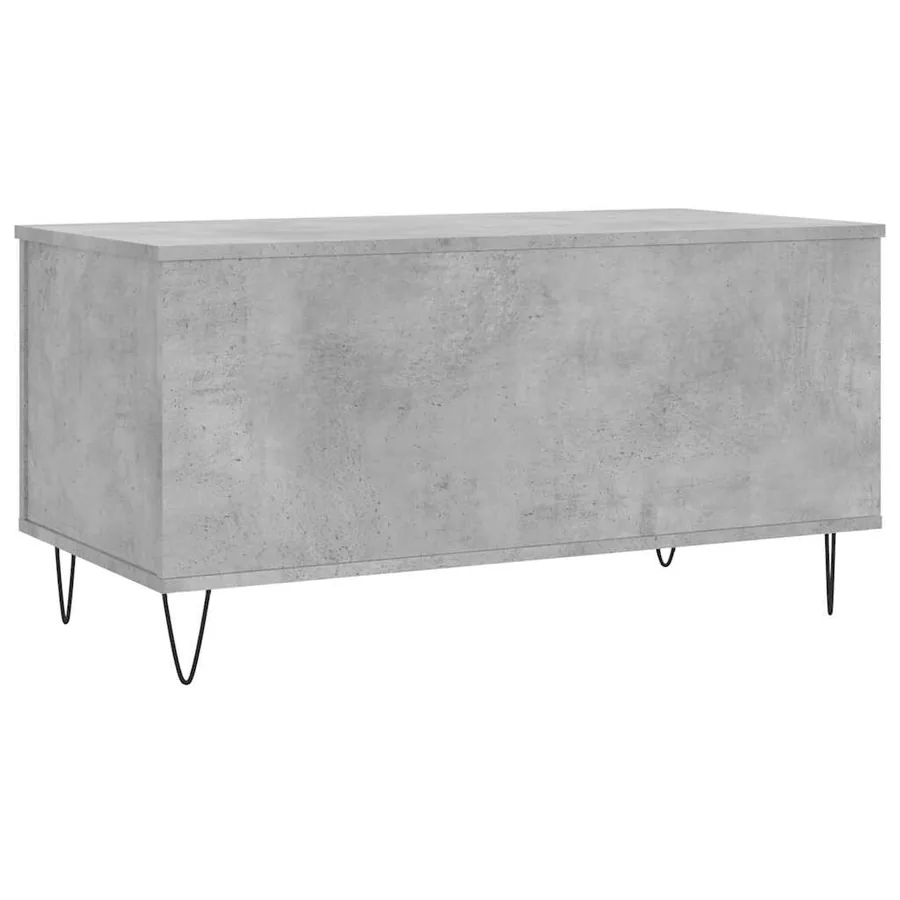 Table basse Gris béton 90x44,5x45 cm Bois d'ingénierie - 5