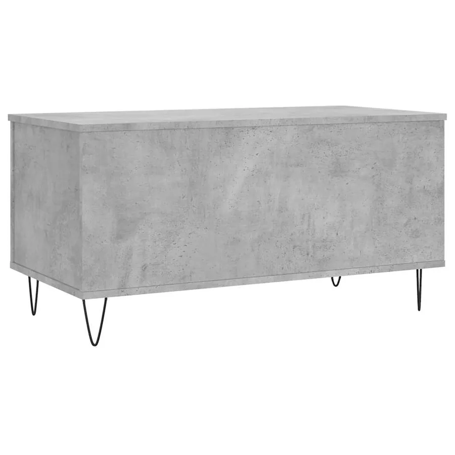 Table basse Gris béton 90x44,5x45 cm Bois d'ingénierie - 8