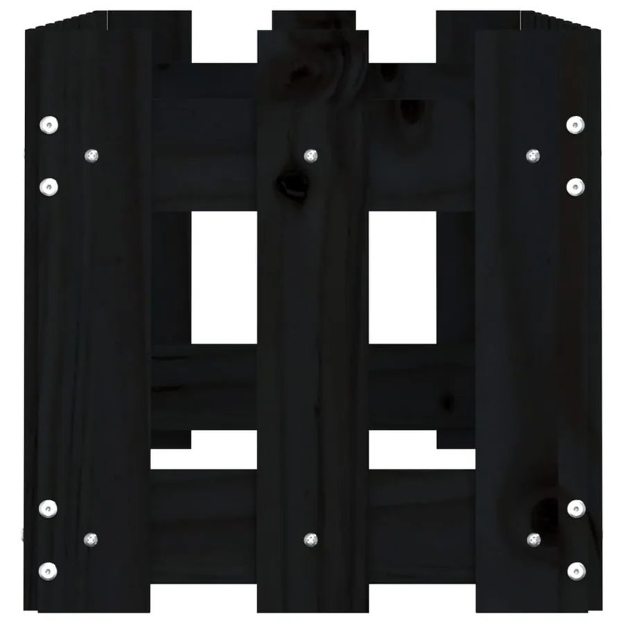 Lit surélevé de jardin design de clôture 100x30x30cm pin massif - 6