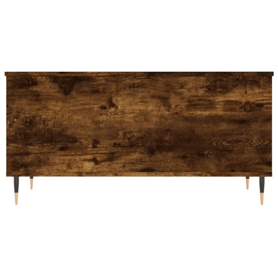 Table basse Chêne fumé 90x44,5x45 cm Bois d'ingénierie - 6