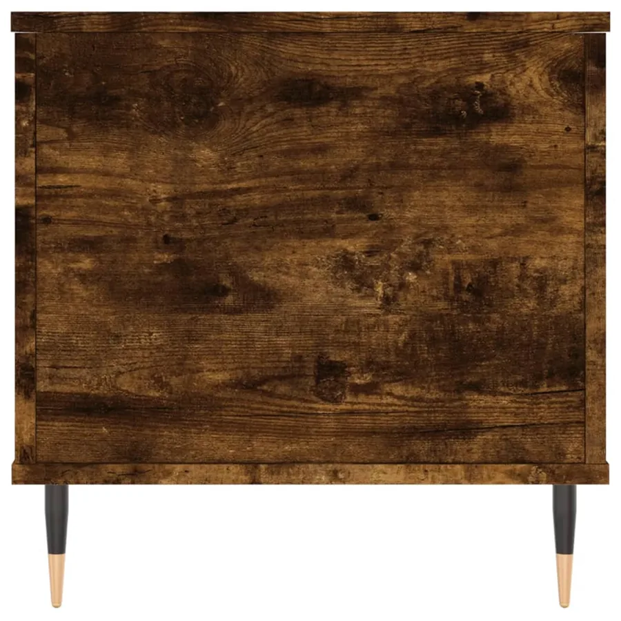 Table basse Chêne fumé 90x44,5x45 cm Bois d'ingénierie - 7