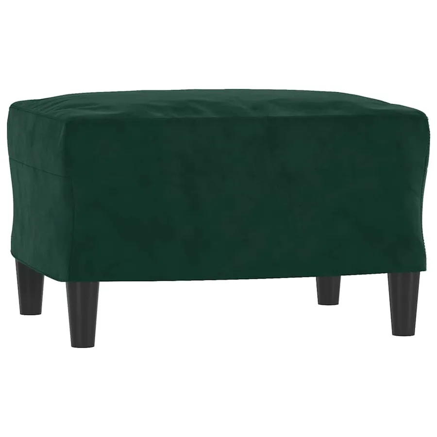 Repose-pied Vert foncé 60x50x41 cm Velours - 2