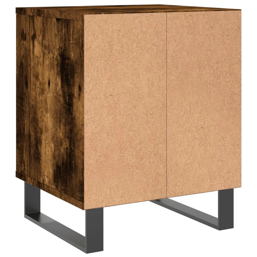 Table de chevet chêne fumé 40x35x50 cm bois d’ingénierie - 6