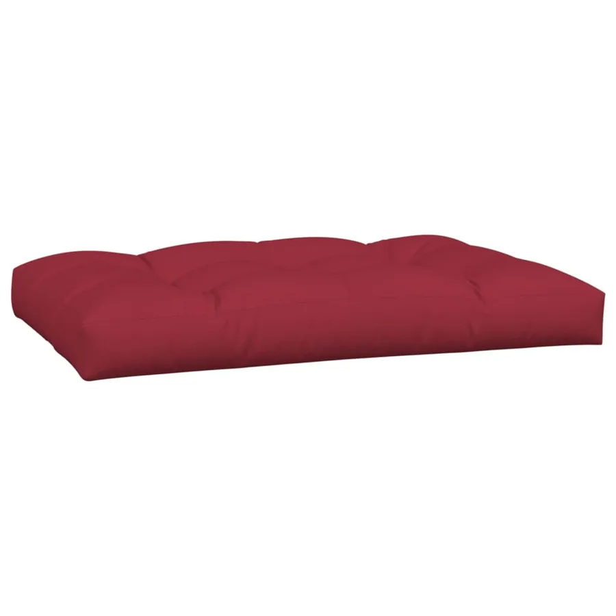 Coussins de palette lot de 2 rouge bordeaux tissu - 4