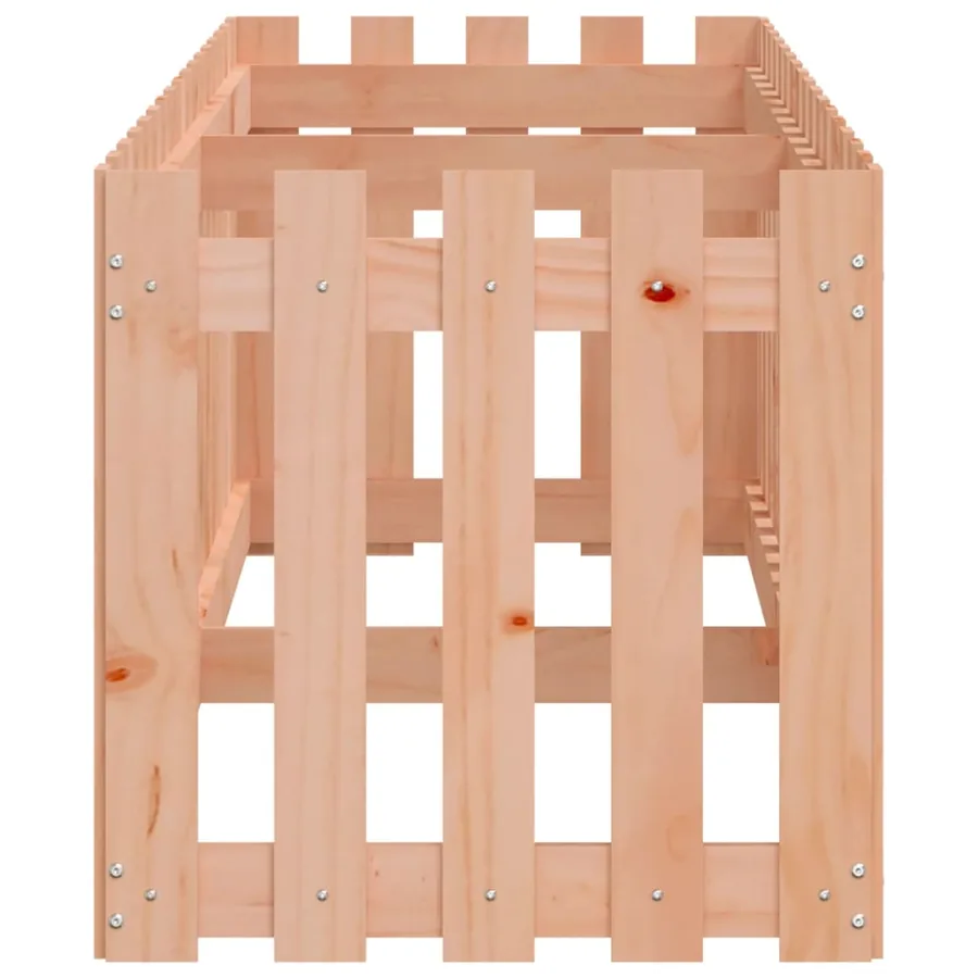 Lit surélevé de jardin design de clôture bois douglas massif - 6