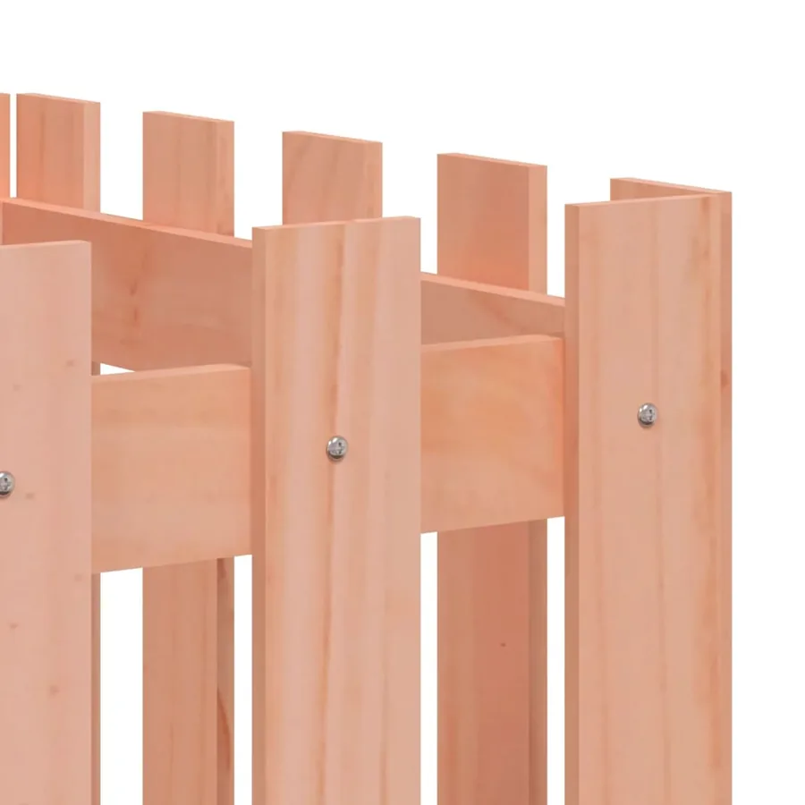 Lit surélevé de jardin design de clôture bois douglas massif - 7