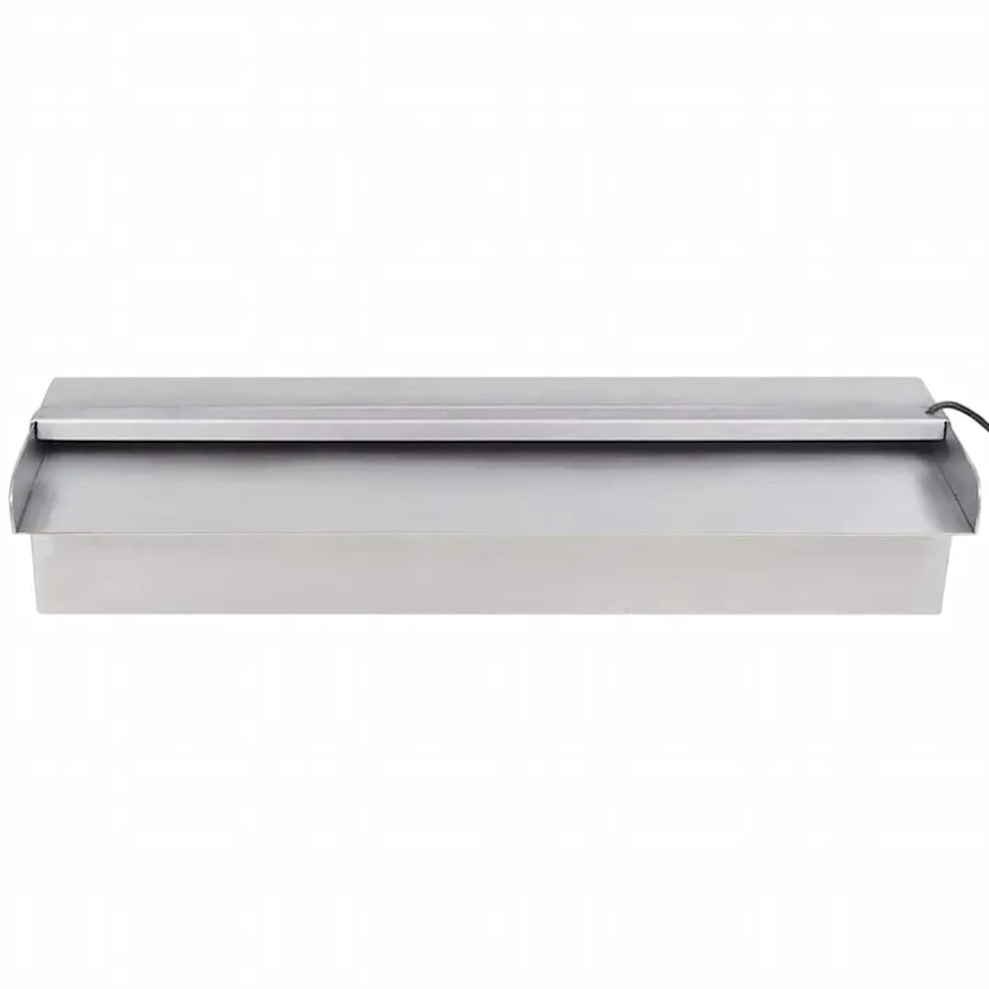 Lame d'eau rectangulaire à LED 45 cm en acier inoxydable pour piscine - 5