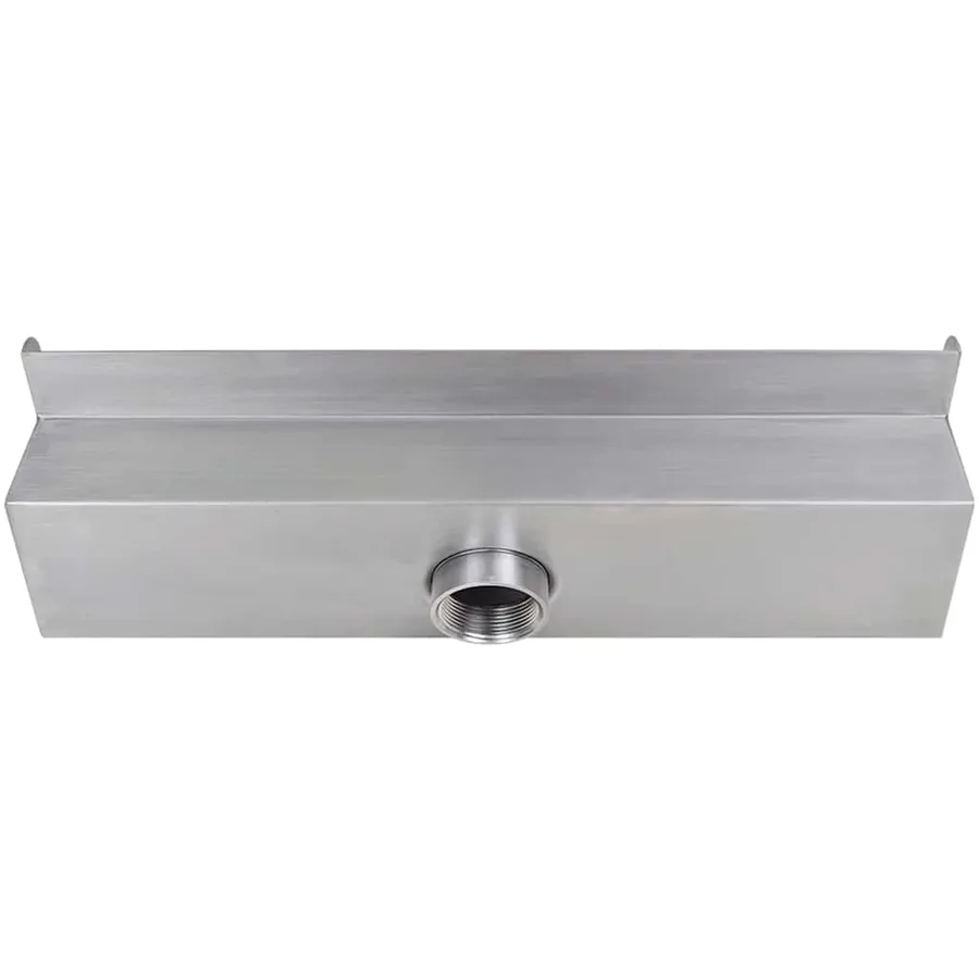 Lame d'eau rectangulaire à LED 45 cm en acier inoxydable pour piscine - 7