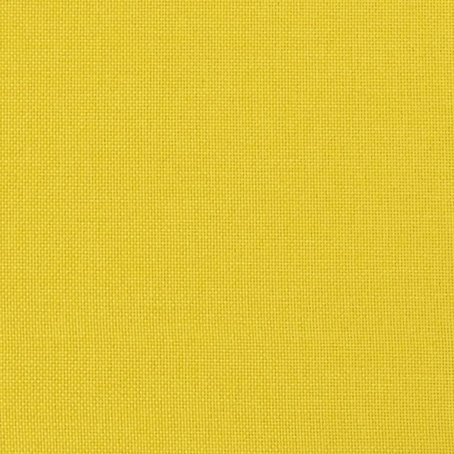Canapé à 3 places avec repose-pieds Jaune clair 180 cm Tissu - 6