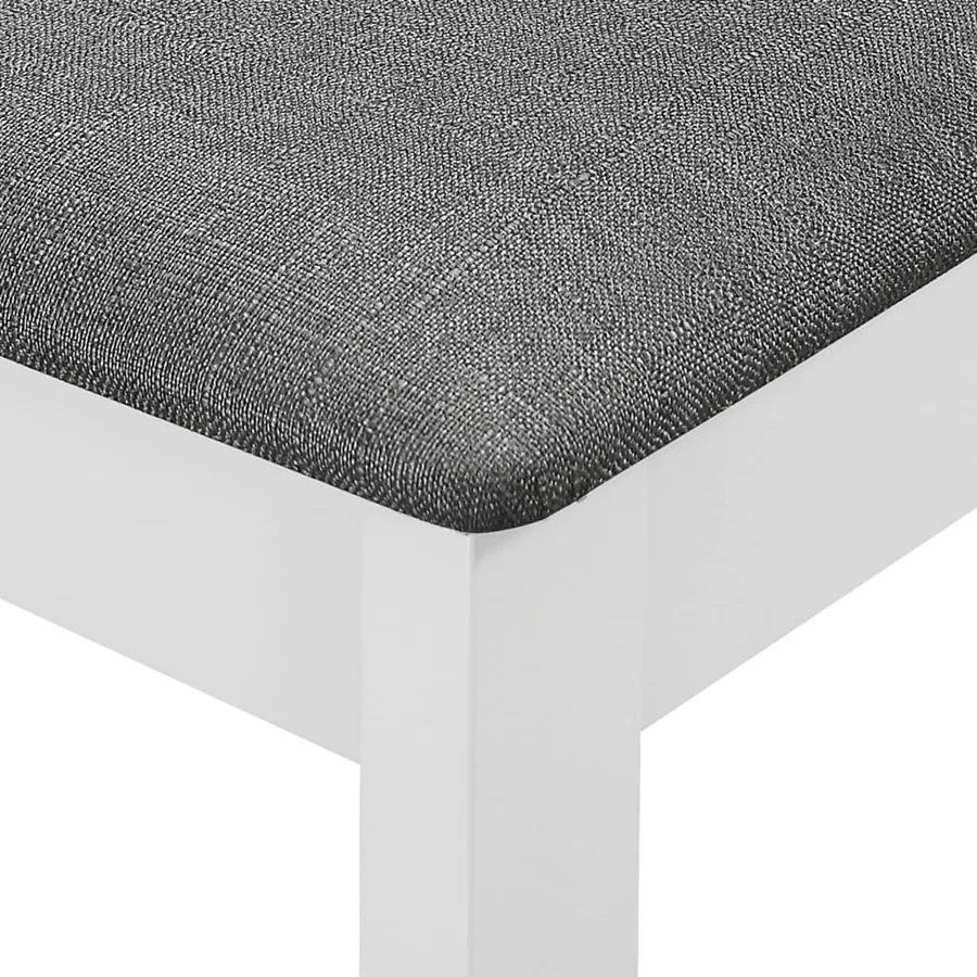 Mobilier de salle à manger 3 pcs MDF Blanc - 12